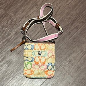 Coach Multicolor Signature Crossbody Bag
